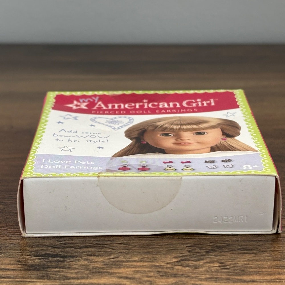 NIB AMERICAN GIRL Doll I LOVE PETS Earrings Set 6 Pairs Dog Cat Rare 2011 NEW - Picture 7 of 7